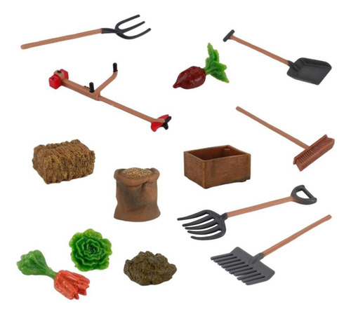 Juego De 13 Herramientas De Jardinería De Granja Con Pala