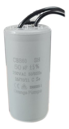 Capacitor Marcha Condensador Para Bomba De Agua 50uf 250vac