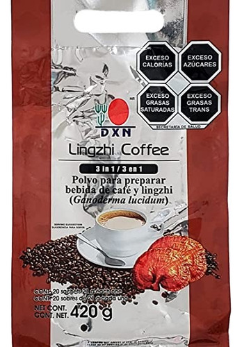 Cafe Lingzhi 3 En 1 Con Ganoderma 20 Sobres Dxn