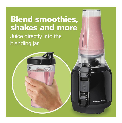 Extractor Y Licuadora Hamilton Beach Juice & Blend 67970 Color Negro Frecuencia 60