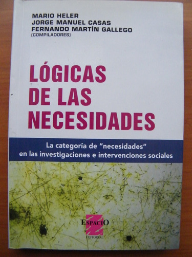 Lógicas De Las Necesidades, Intervención Social 