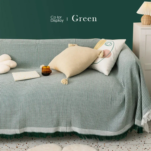 Funda Chic De Algodón Para Sofá 90x240cm Todo Incluido