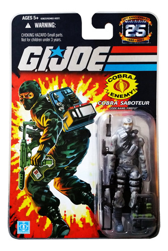 G.i. Joe 25th Anniversary: Firefly (cobra Saboteur) Figura .