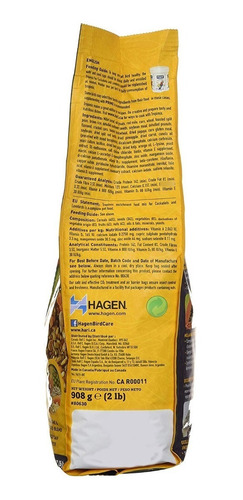 Fórmula Hagen Tropimix Para Cotorras Y Lovebirds, 2 Libras.