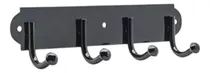 Comprar Percha De 4 Ganchos De Pared Hierro Negro Moya