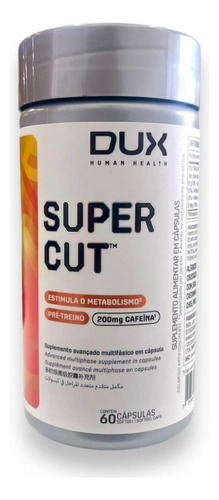 Pré-treino Supercut Dux 60 Caps Sem Sabor
