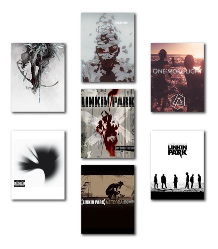 Cuadros Decorativos Linkin Park Discografía 7 Piezas