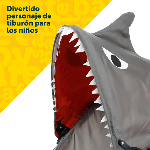 Carriola De Bastón Hasta 15kg Con Arnés Y Capota Gris