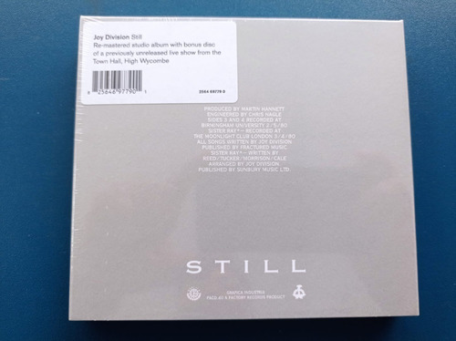 Joy Division  Still  2 Cds Europe