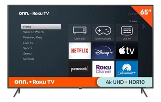 Smart Tv Onn 100012587 Pantalla 65'' 4k 2160p Uhd Hdr