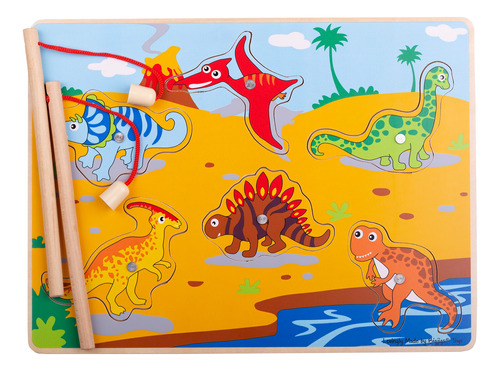 Puzzle Magnético Dino - Bebés Y Niños