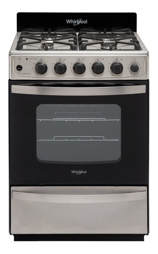 Cocina A Gas Whirlpool Wfx57di 56cm Inoxidab Horno Multigas