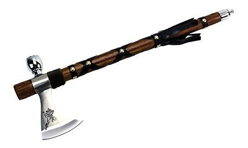 Wuu Jau Co L-117 Native American Peace Pipe Tomahawk Hacha,