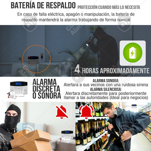 Imagen 8 de 10 de Wifi Kit 20 Alarma Gsm Celular Vecinales Seguridad Casa Sensores Inalambrica Defensa Alertas Control Via App Negocio
