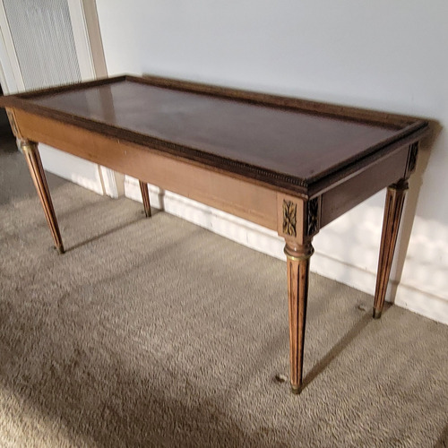 Mesa Ratona Madera 100x43x49 Estilo Ingles Patas Trabajadas Marrón (Usado)