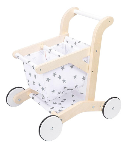 Carrito De Compras De Madera Para Niños, Carrito De Compras