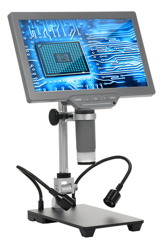 Microscopio Digital Con Base De Microscopio, Tv Y Metal De 1