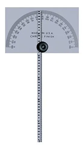 Mitutoyo 968203 Protractor Square Head W 6 Rule