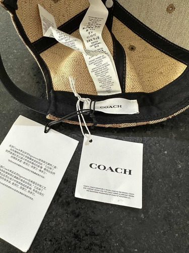 Gorra Coach Café Monogram Khaki Original Flat Brim