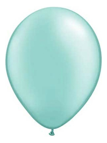 Balão Qualatex Sensacional Cintilante 12 Polegadas 15und Cor verde menta