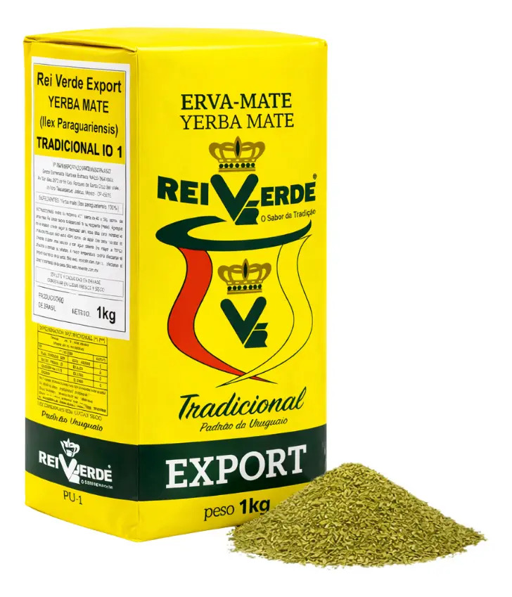 Rei Verde yerba mate tradicional 1kg uruguaya