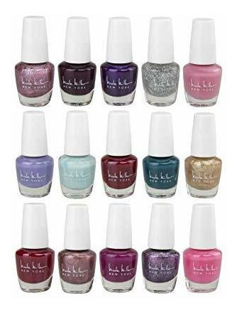 Nicole Miller Mini Nail Polish Set - 15 Brillantes Y De Moda