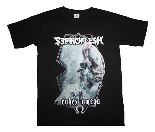 Gusanobass Playera Metal Rock Septic Flesh Codex Omega Death