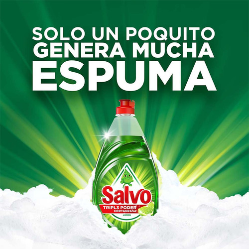 Lavatrastes Líquido Salvo Limón Triple Poder 1.4 Litros