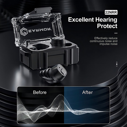 Abafador Eletrônico Intra-auricular Earmor M20t Bluetooth