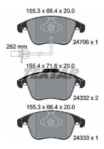 Pastilhas De Freio Diant. Audi A4 1.8 Sedan 2007-2016 B8