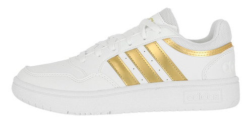 Zapatilla adidas Hoops 3.0 Low Mujer Cloud White/matte Gold