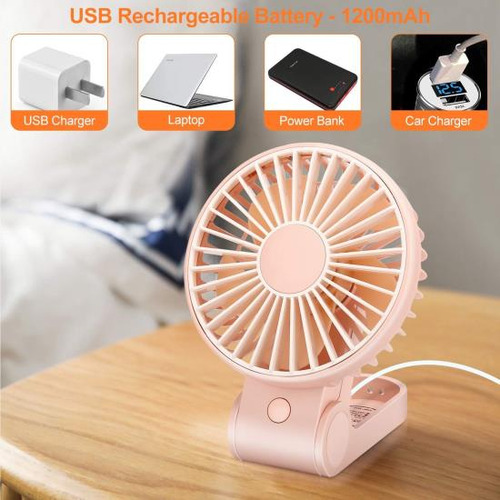 Mini Ventilador Tripole Usb: Portátil De Mano, Compacto