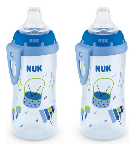 Nuk Active Sippy Cup, 10 Oz, Paquete De 2, 8+ Meses