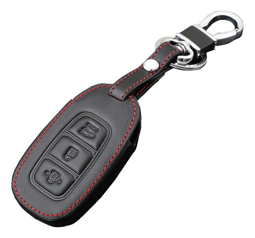 Funda Llave Piel 3b Compatible Con Hyundai Accent 2017-2022
