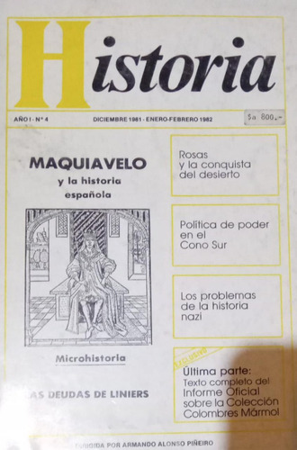 Historia Año I N° 4 Maquiavelo Armando Alonso Piñeiro