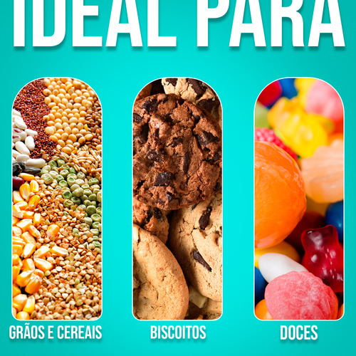Jogo 3 Pote Vidro Tampa Inox Rosaca 1,2 1,5 2 Litros Cozinha