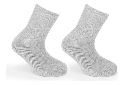 12 Pares Calcetines Deportivas Para Niño O Niña,unisex,gris