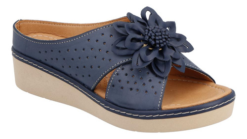 Zapatillas Urbanas 993237pr Bonito Flor Practico Azul