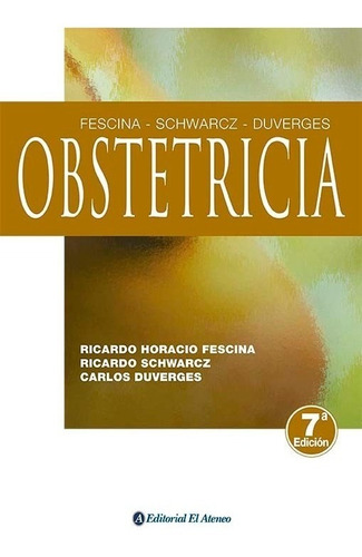 Obstetricia 7m Edición Schwarz Nuevo!