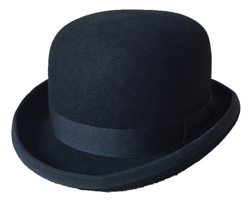 Gorro De Bombin Negro De Lana Para Hombre, Sombrero De Fielt