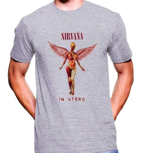 Camiseta Premium Rock Estampada Nirvana In Utero