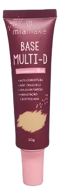 Base Líquida Mult D Miamake - 30ml Cores 2, 3, 4, 5, 6 Tom Bege Cor 5