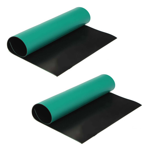 2x Tapete De Aterramento Antiestático De Mesa Verde Esd 300x