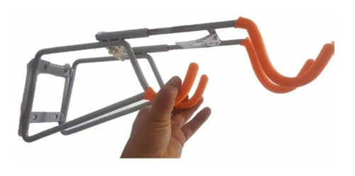 Imagen 5 de 5 de Gancho Colgar 2 Bicicletas Pared Horiz Soporte Porta Cicla