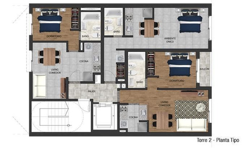 Imagen 10 de 11 de Venta Departamentos 2 Dormitorios En Construcción, Sarmiento 1500 - Gazze