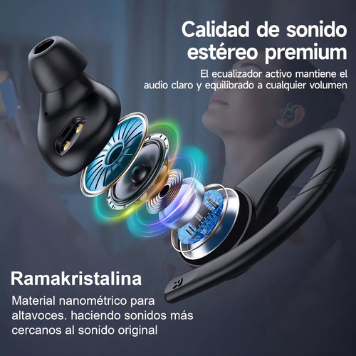 Auriculares Bluetooth Inalambricos Gancho Audifonos Tipo C