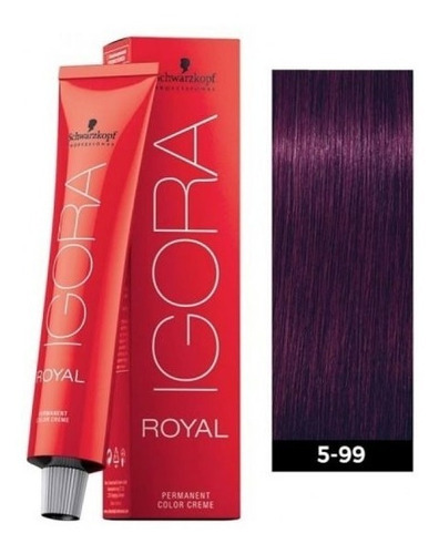  Tinte Profesional Permanente Igora Royal Schwarzkopf 60ml Tono 5-99