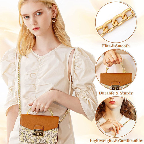 5 Correa De La Cadena De Crossbody Cadena De Oro Para Bolso
