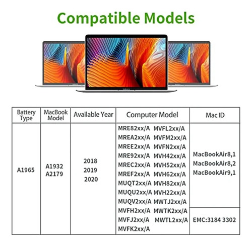 Batería Para Macbook Air 13 Modelo A1965 (a1932 - A2179)