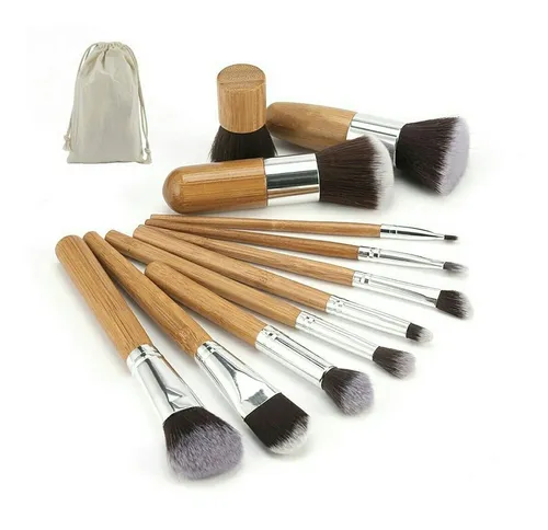 Brochas maquillaje bambu sales